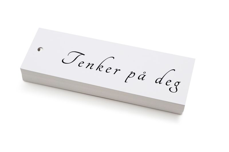 50 stk | Tenker på deg | 5x15 cm