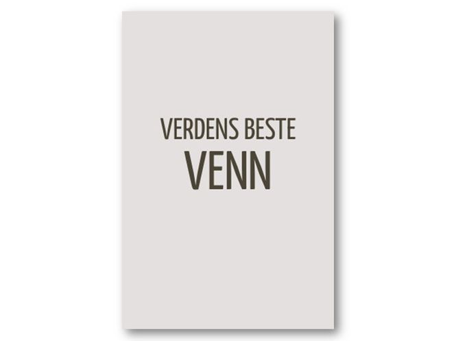 Hovedbilde 50 stk | Verdens beste venn | 10x15 cm