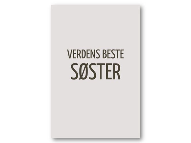 Hovedbilde 50 stk | Verdens beste søster | 10x15 cm