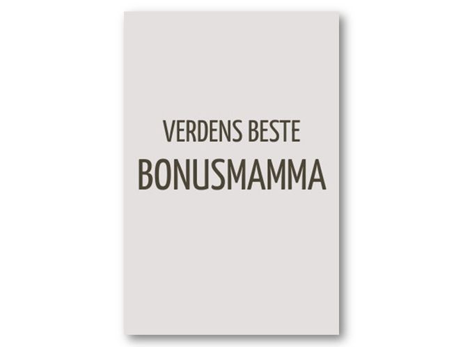 Hovedbilde 50 stk | Verdens beste bonusmamma | 10x15 cm