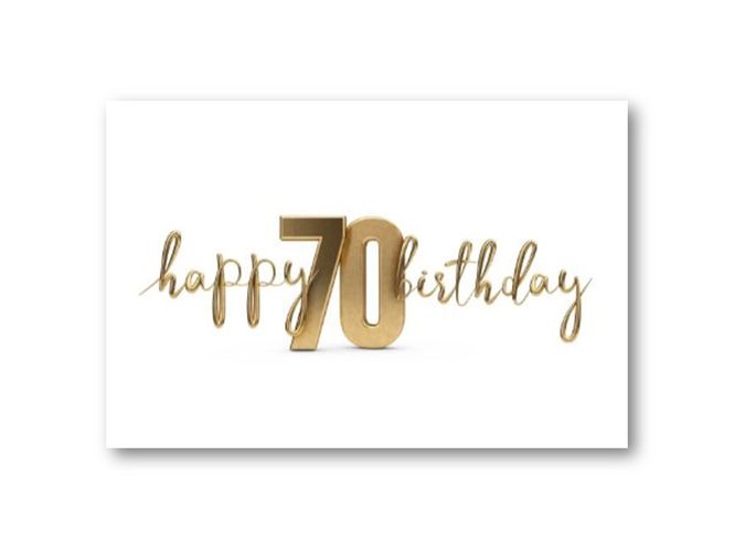 Hovedbilde 50 stk | Happy birthday, 70 år | 10x15 cm