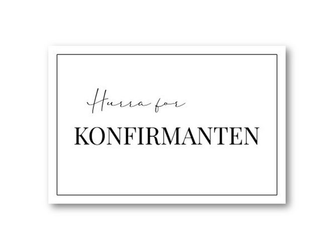 Hovedbilde 50 stk | Hurra for konfirmanten | 10x15 cm