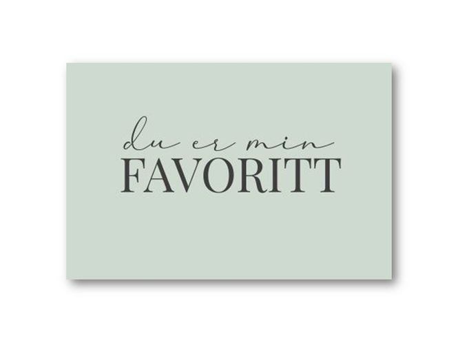 Hovedbilde 50 stk | Du er min favoritt | 10x15 cm
