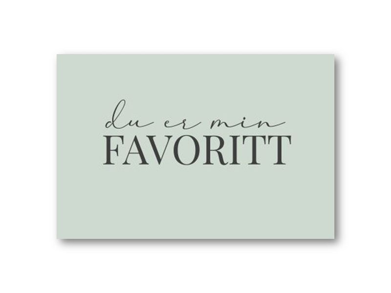 50 stk | Du er min favoritt | 10x15 cm