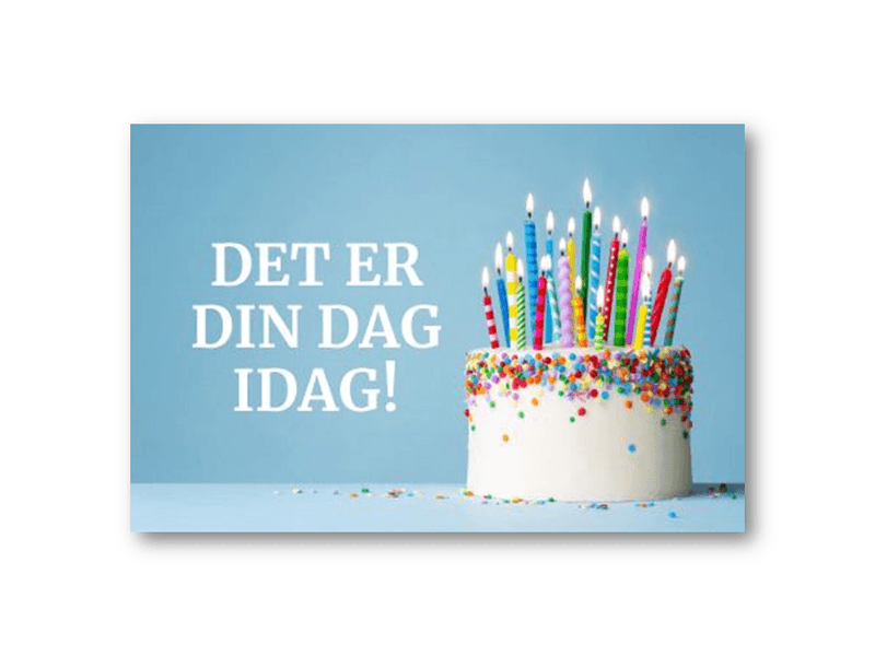 50 stk | Det er din dag | 10x15 cm