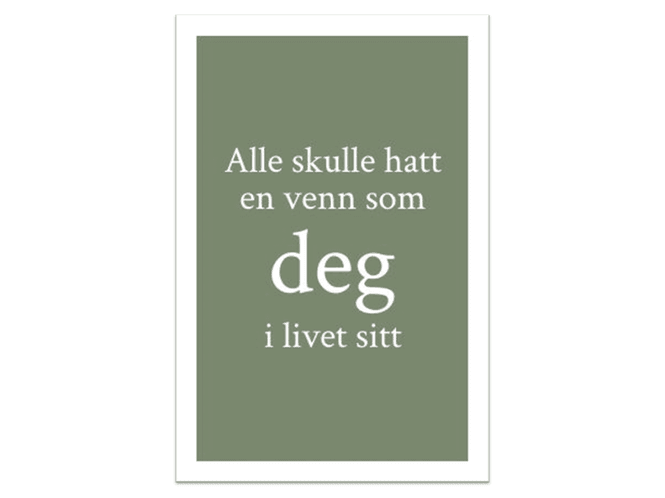 Hovedbilde 50 stk | En venn som deg | 10x15 cm