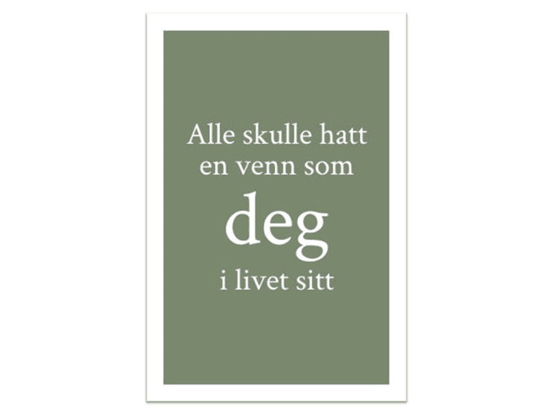 50 stk | En venn som deg | 10x15 cm