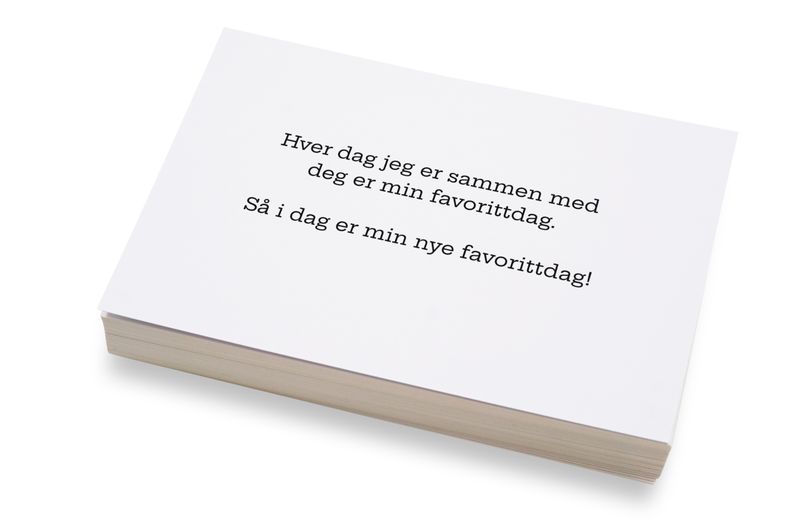 50 stk | Hver dag jeg er sammen | 10x15 cm