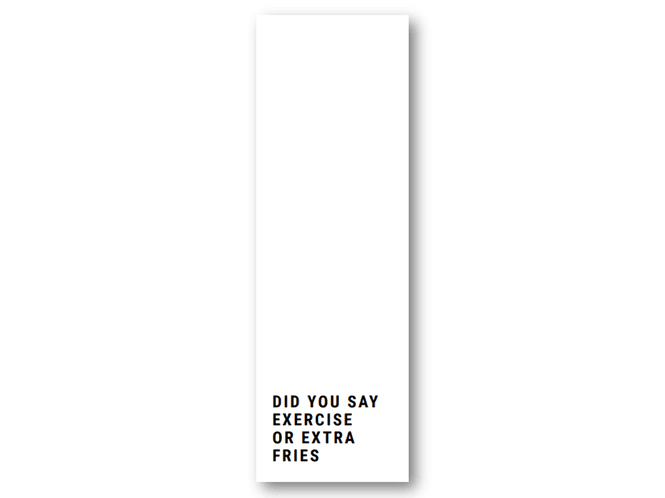 Hovedbilde 50 stk | Did you say exercise or extra fries | ...
