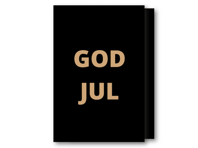 Hovedbilde 25 stk | God jul, dobbelt kort | 10x15 cm