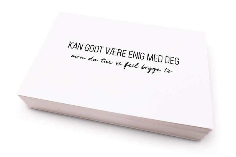50 stk | Kan godt være enig med deg | 10x15 cm