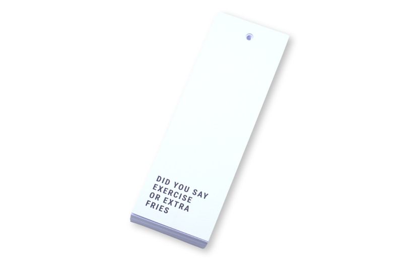 50 stk | Did you say exercise or extra fries | 5x15 cm