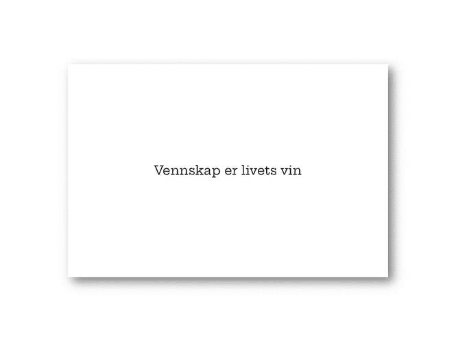 Hovedbilde 50 stk | Vennskap er livets vin | 10x15 cm