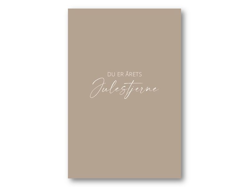 50 stk | Du er årets julestjerne | 10x15 cm