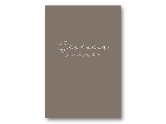 Hovedbilde 50 stk | Gledelig jul til deg og dine | 10x15 cm