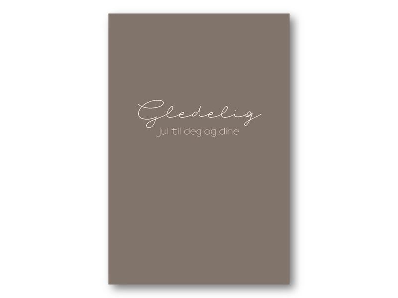 50 stk | Gledelig jul til deg og dine | 10x15 cm
